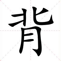 背意思|背的意思，背字的意思